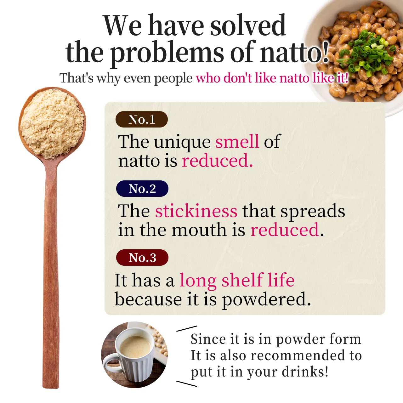 Solve natto problems